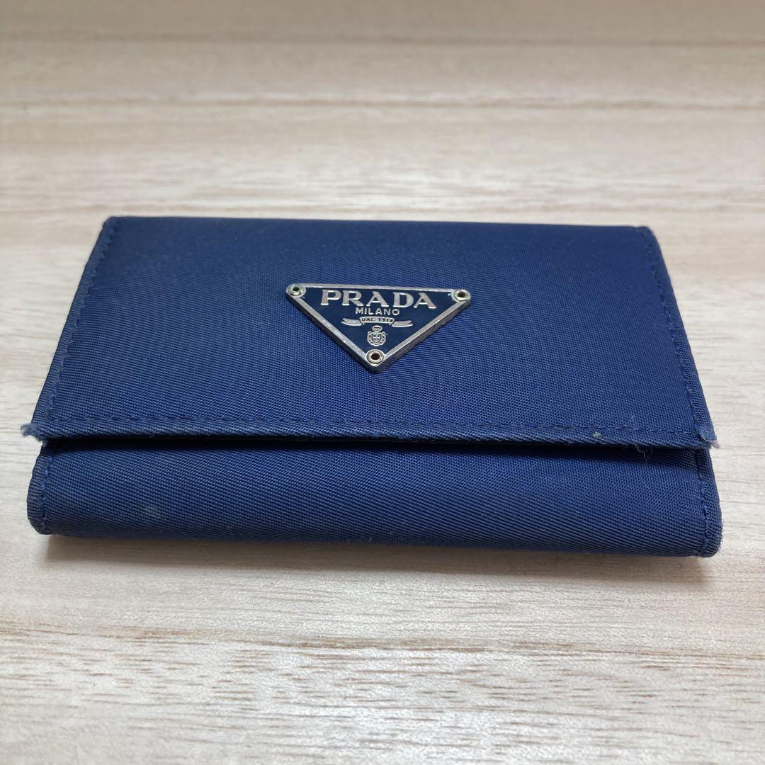 人気沸騰ブラドン PRADA メルカリ - 5連キーケース プラダ ブルー キーケース ネイビー 小物