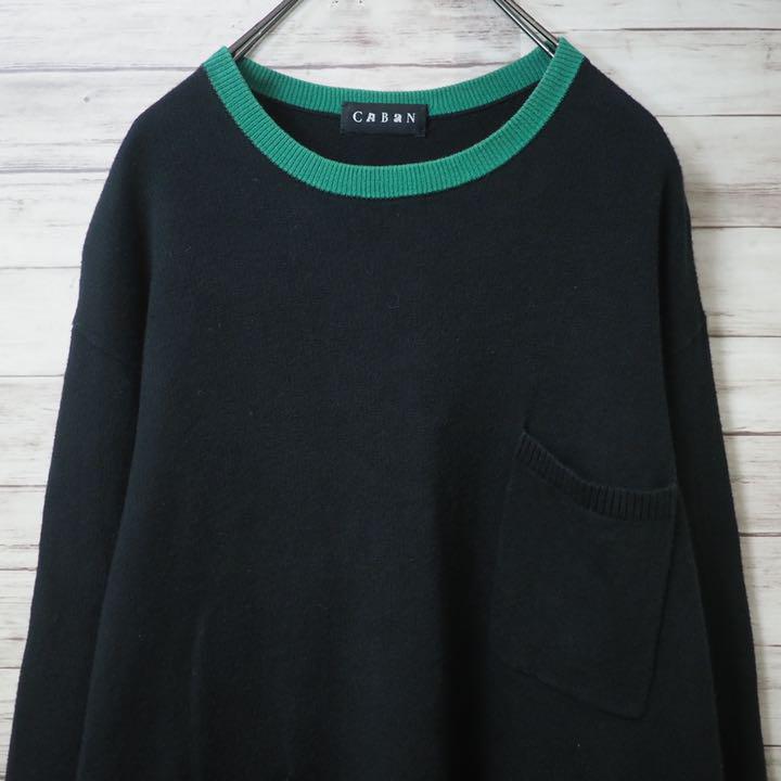 人気特価 CABaN 18AW 12Gコットン クルーネックニット twYgE-m69077240821 セール安い