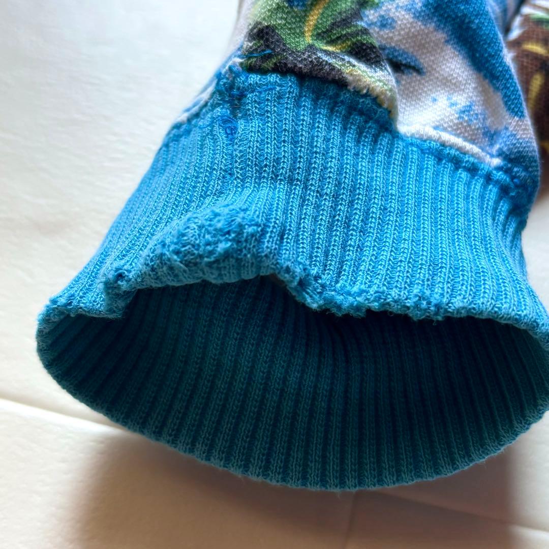 【日本製】 コアファイター ジップアップパーカー 総柄 アロハ Mサイズ 【日本製】 コアファイター ジップアップパーカー 総柄 アロハ Mサイズ