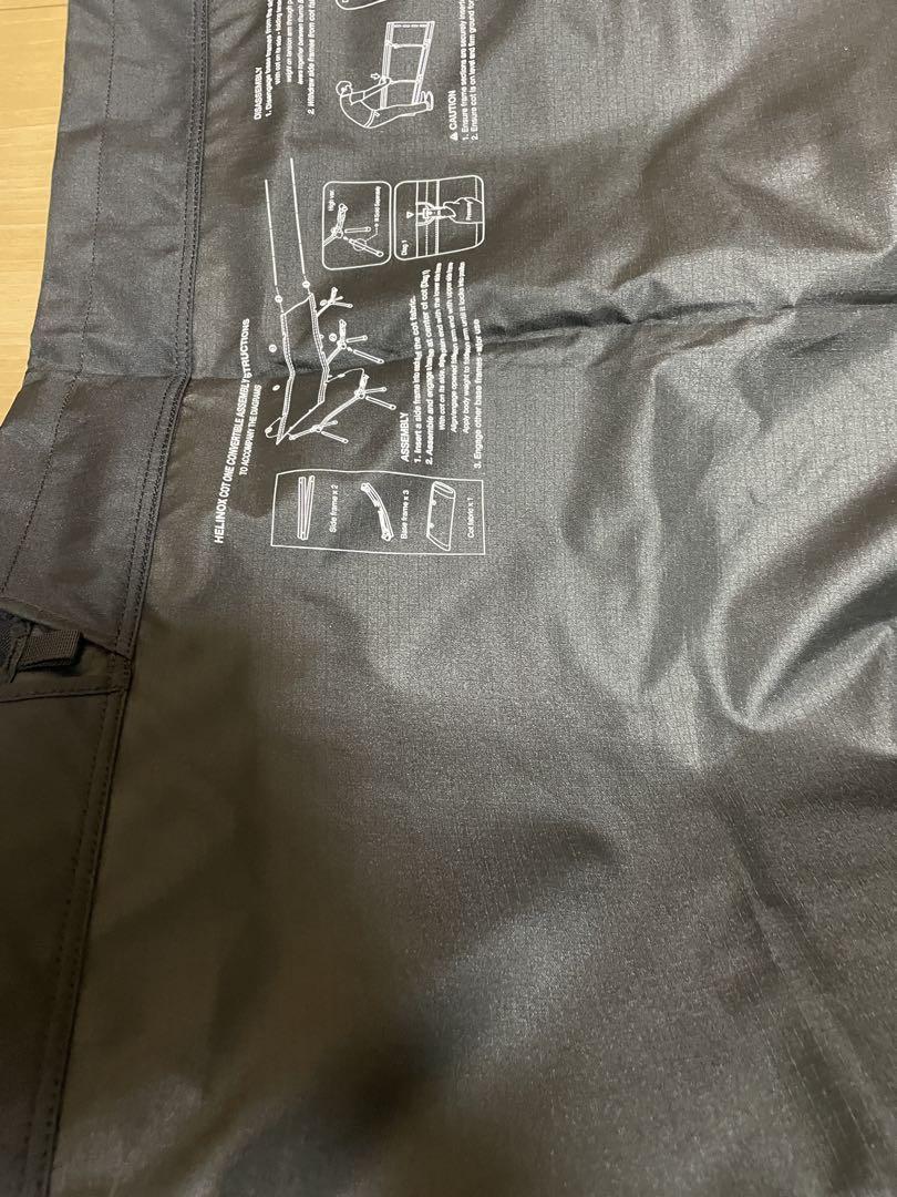 使用回数1度　Helinox ヘリノックス コットワンコンバーチブル 黒