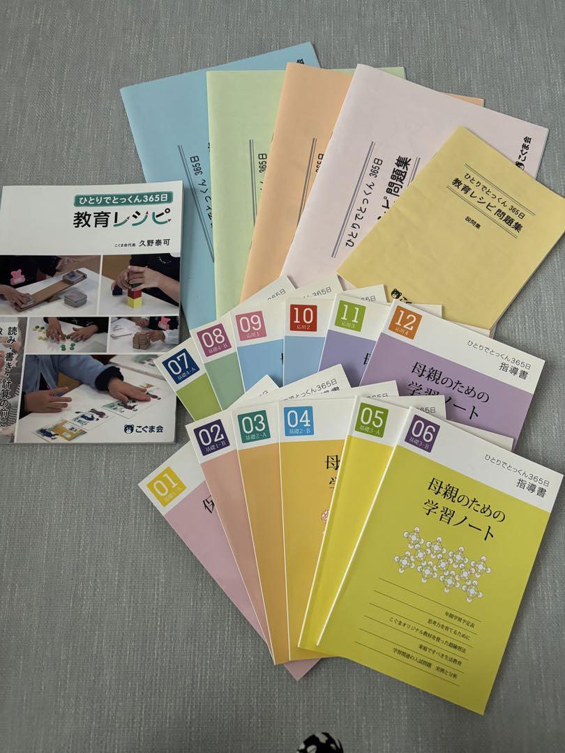 ひとりでとっくん 365日教育レシピ問題集セット＋母親のための