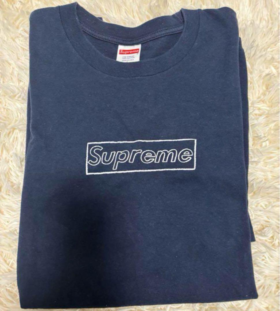 Supreme カウズコラボTシャツ ネイビー