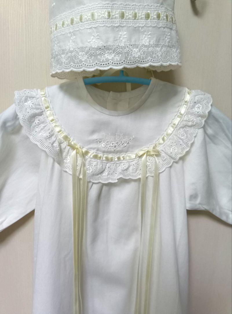 【美品】baby Dior　ベビードレス　退院・お宮参り・セレモニー　50〜60