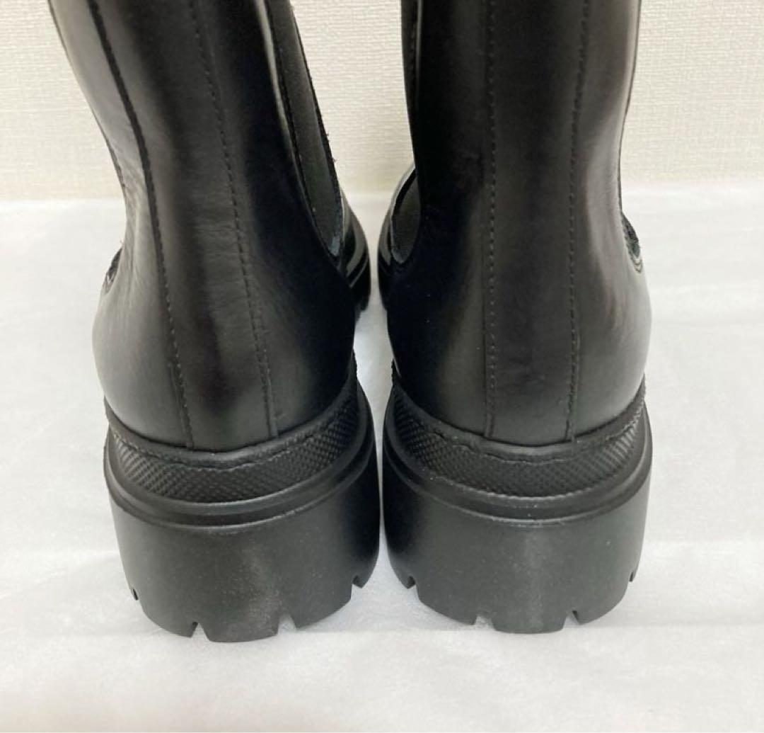 【新品箱有】TOMORROWLAND サイドゴアブーツ 黒 38 ¥39600