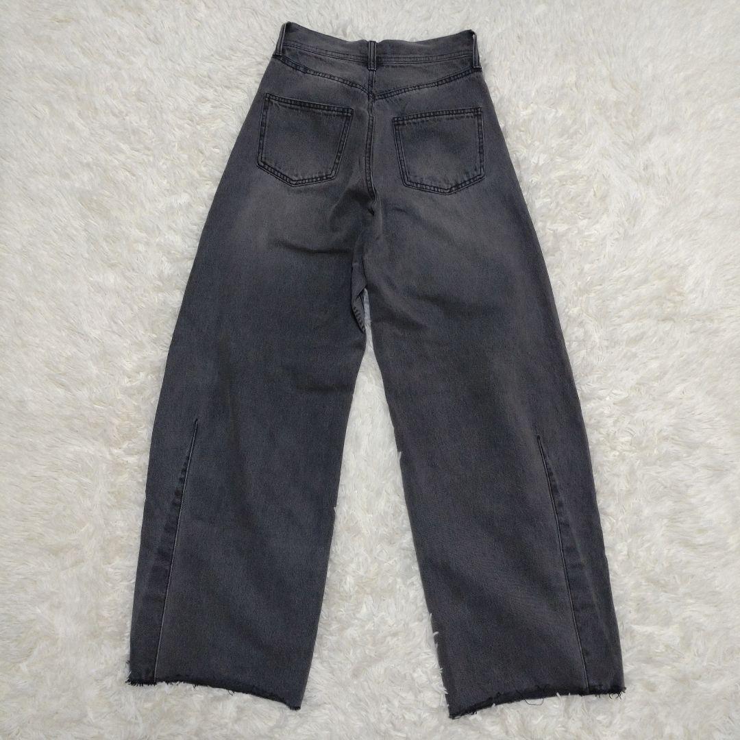 Q.anos ブルージュデニム＊デニムパンツ＊ブラック＊1＊美品◎