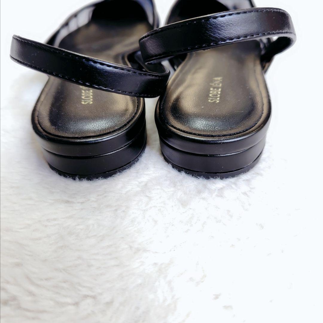 美品SLOBE IENA メッシュ　ミュール　パンプス　ブラック　23.5