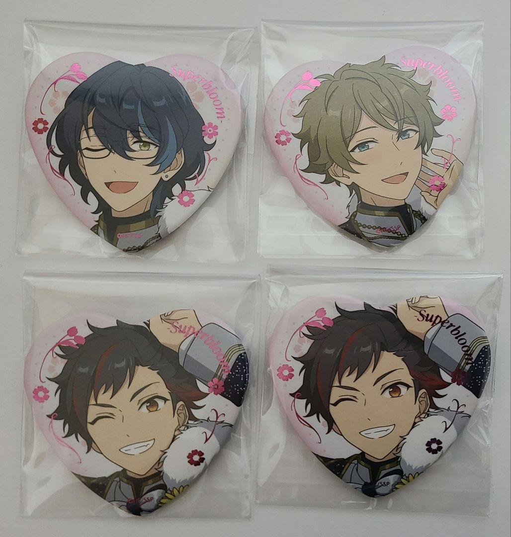 あんスタ スタフォニ ハート缶バッジ 4個セット - メルカリ