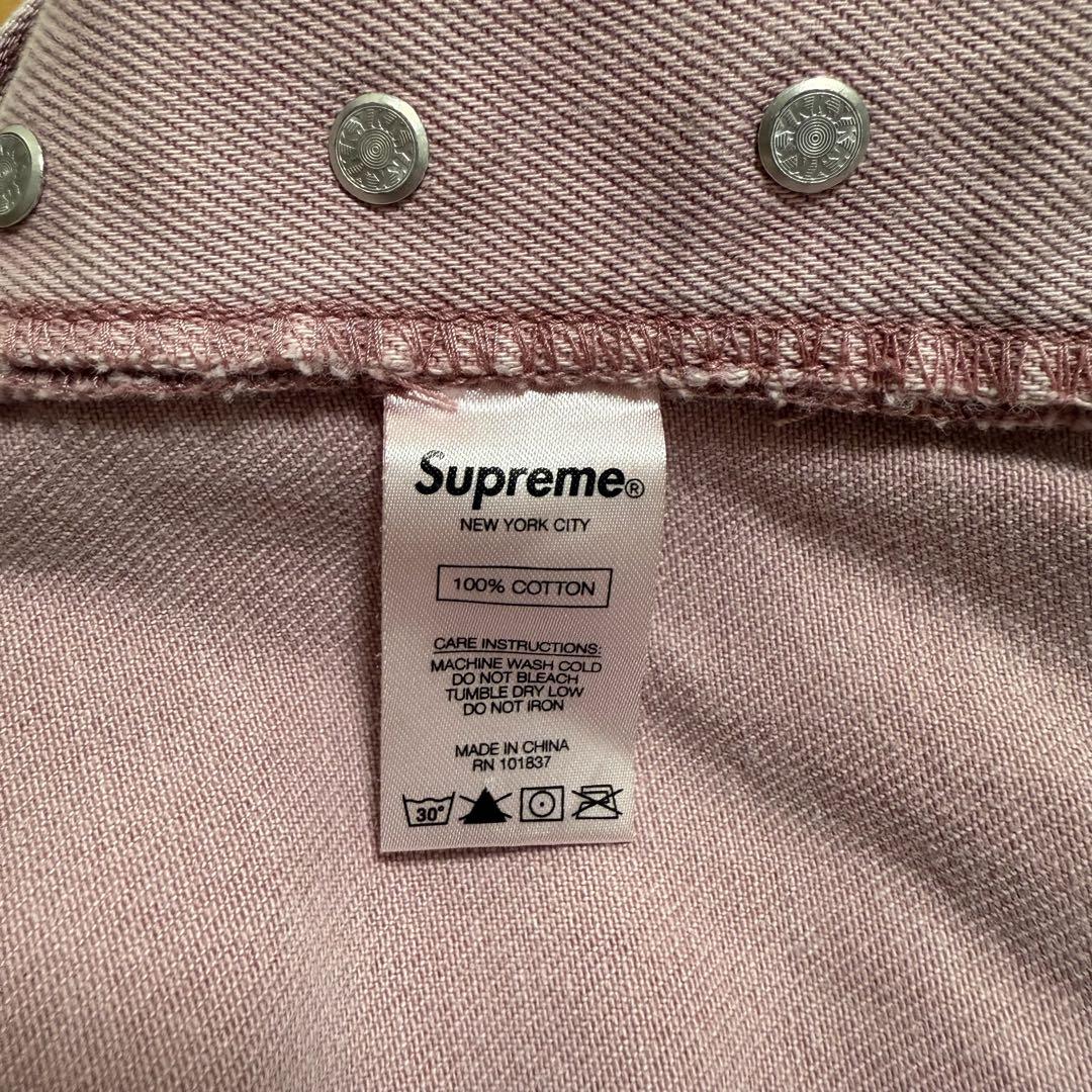 Supreme Regular Jean ウォッシュドピンク 20aw