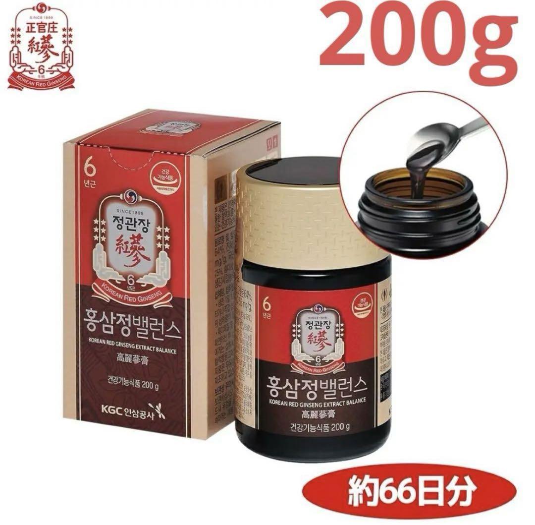 新品 未開封正官庄 6年根 高麗人参エキス紅参精バランスプレミアム200g