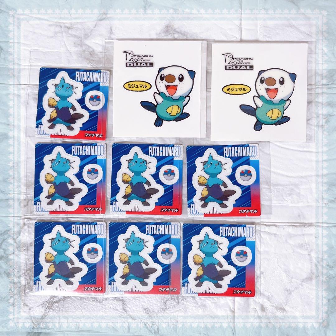 ✩ ポケモン スナック、デコキャラシール/フタチマル ミジュマル