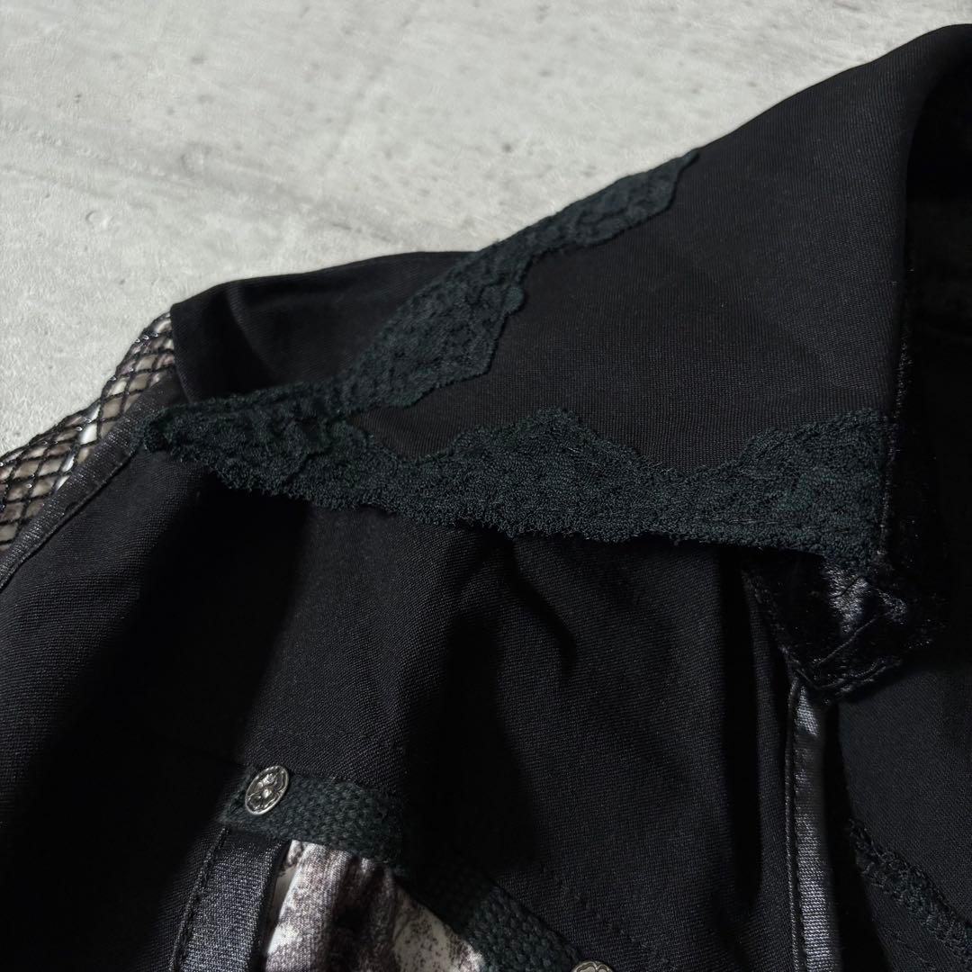 Ozz On lace up shirt jacket gimmick y2k Ozz On lace up shirt jacket gimmick y2k