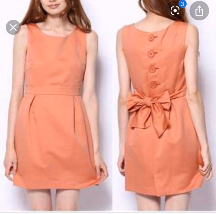 メルカリ バナーバレット ミニワンピース オレンジ系 バナー バレット 2 700 中古や未使用のフリマ