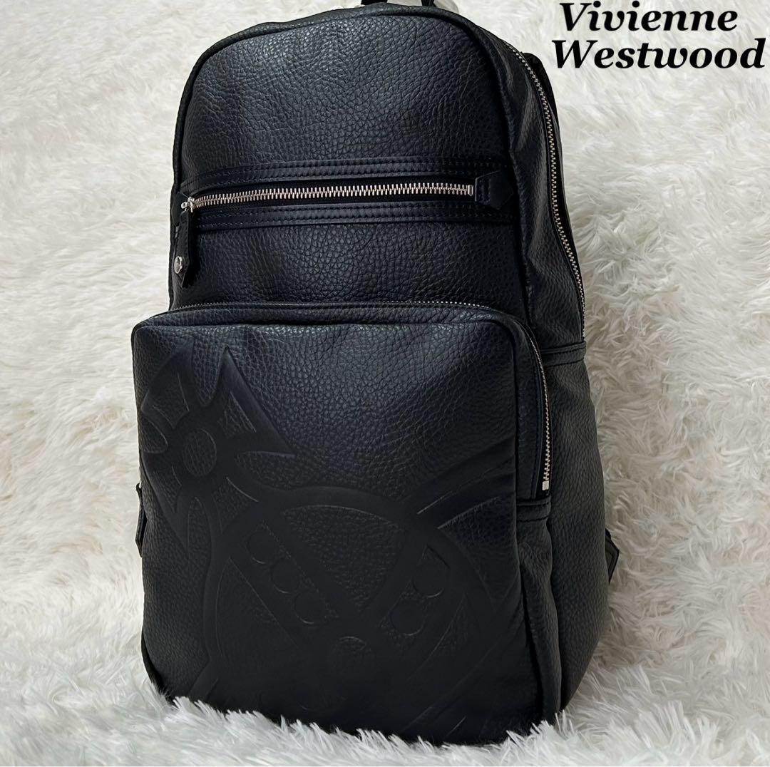 【ほぼ新品】VivienneWestwoodリュック レザー ハミルトン オーブ