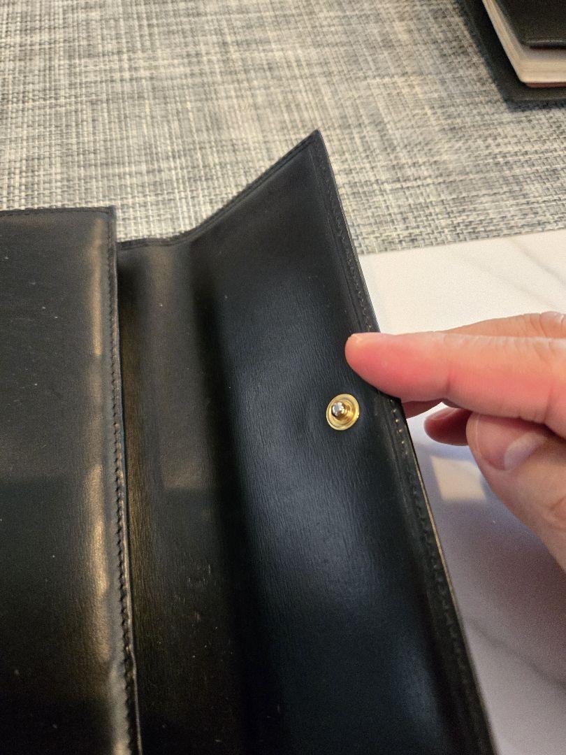 Cartier パンテール ブラックレザー 長財布