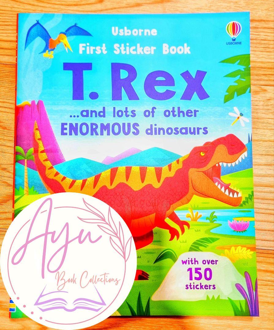 しかけ絵本 洋書 Usborne Sticker book T-rex 英語絵本 - メルカリ