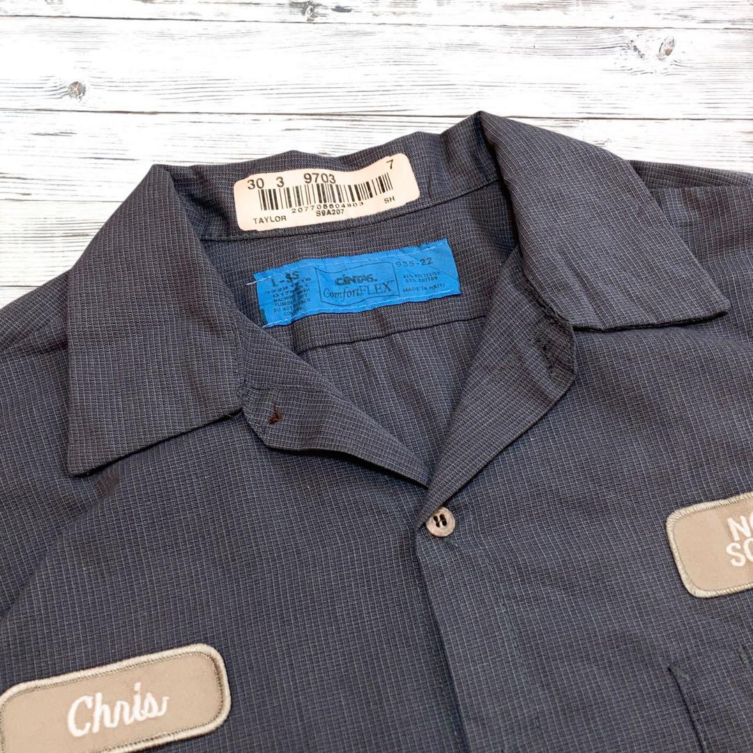 cintas 半袖シャツ シンプルデザイン L グレー0921