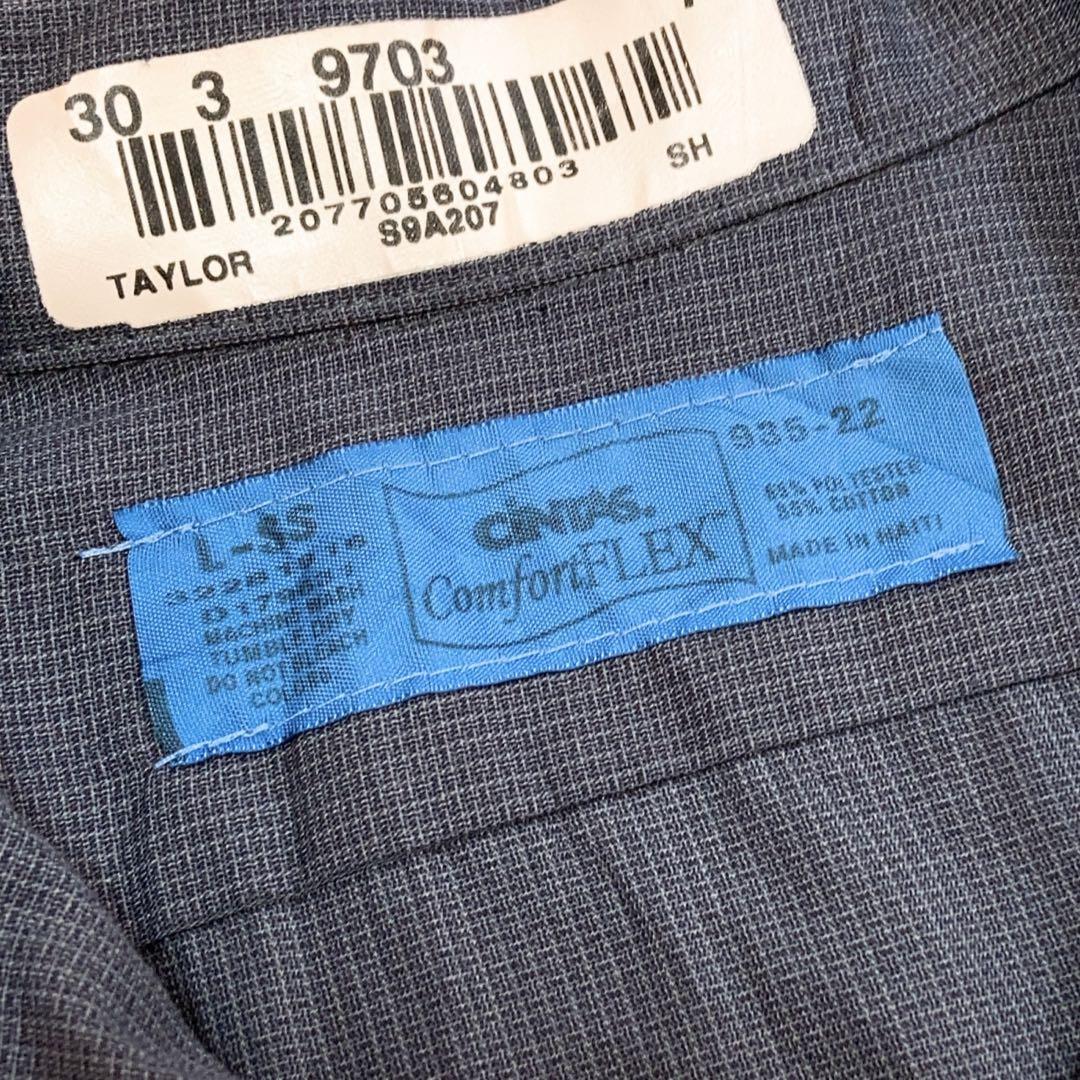 cintas 半袖シャツ シンプルデザイン L グレー0921