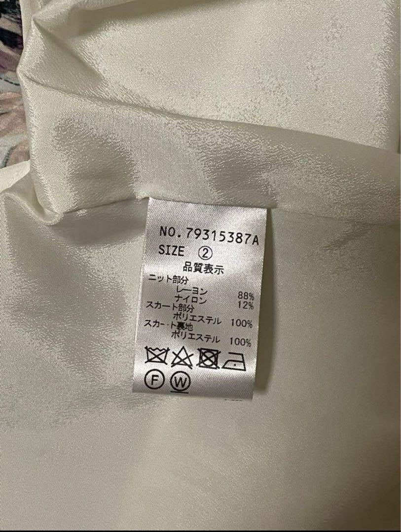 COCO DEAL ノースリーブ花柄ドッキングワンピース M