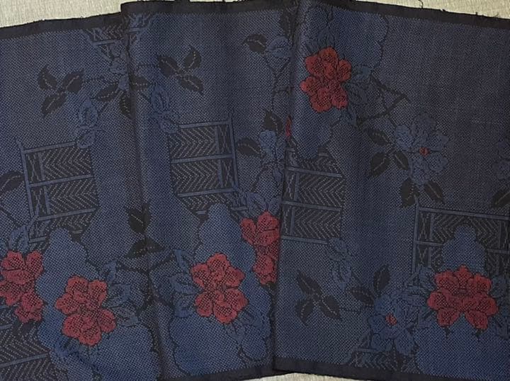 AU32【未使用品】純泥染 本場奄美大島紬 本場大島紬 正絹 着尺 反物