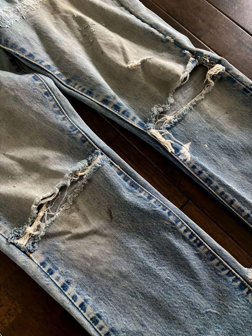 Levis/USA 505 66後期 グランジデニム サークルR 裏印5 W32