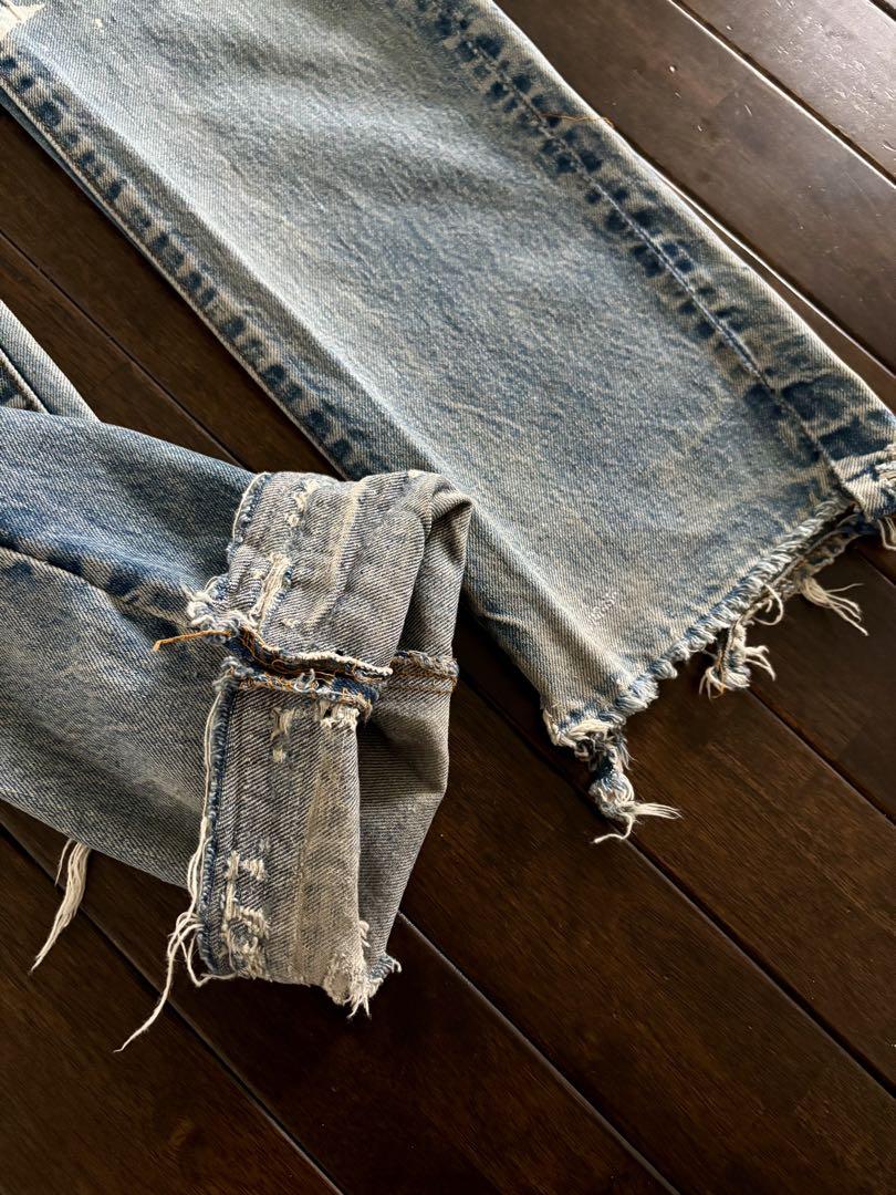 Levis/USA 505 66後期 グランジデニム サークルR 裏印5 W32