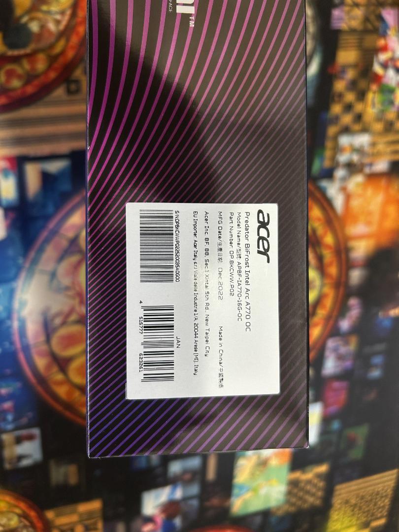 グラフィックボード・グラボ・ビデオカード Predator BiFrost Arc A770 OC 16GB