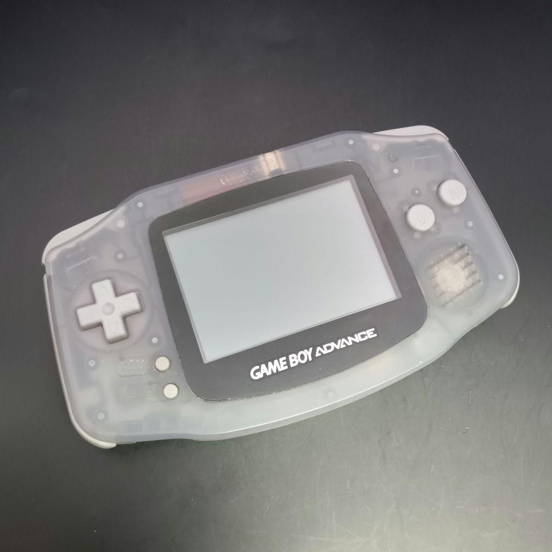 動作品 ゲームボーイアドバンス 本体 ミルキーブルー GBA 箱付き