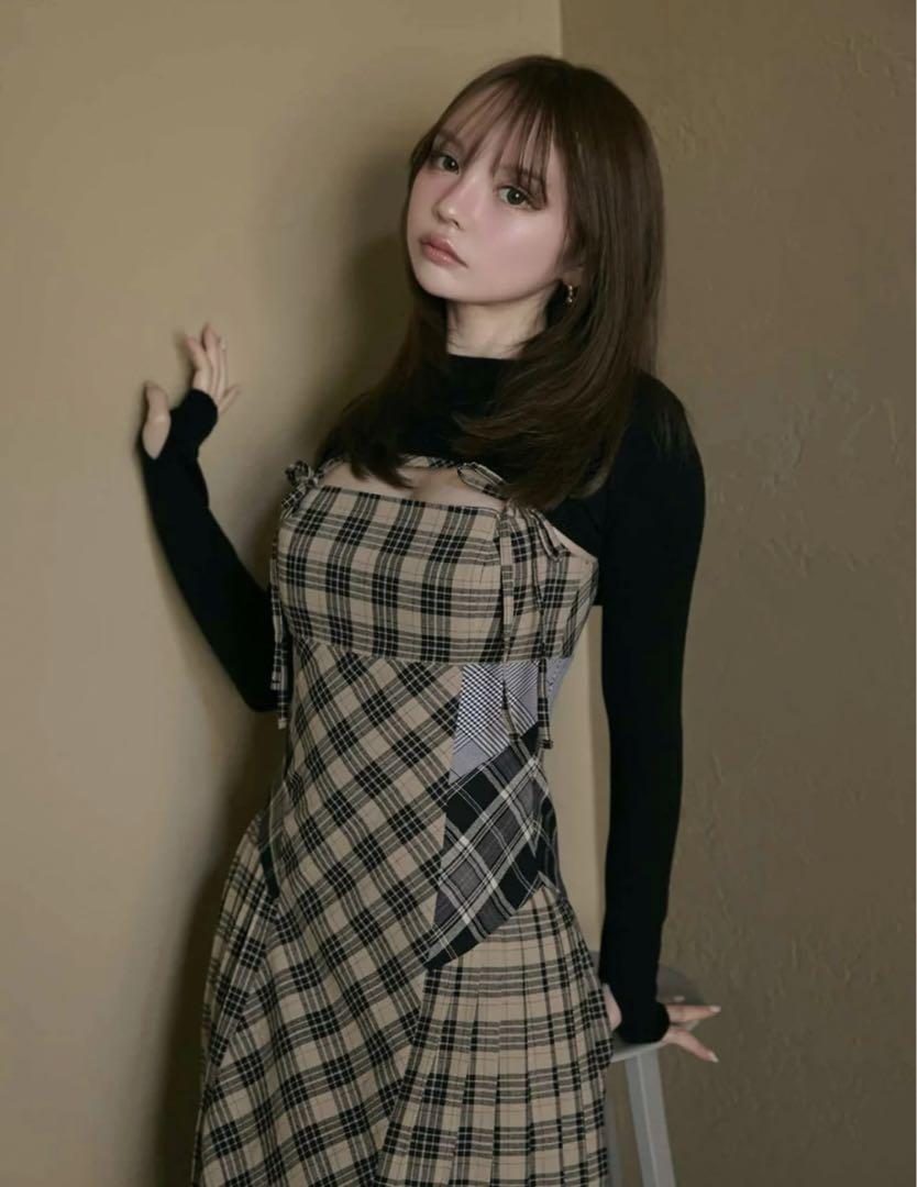 And Mary Nadia check long dress