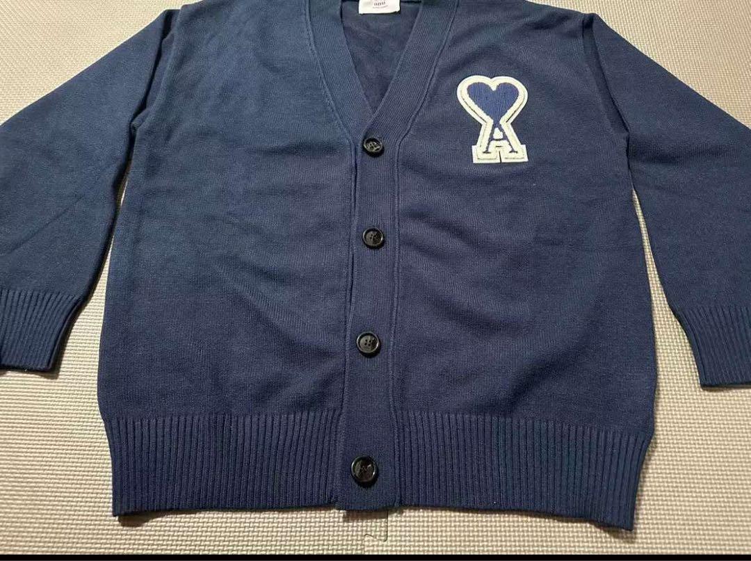 amiparis 24ss 青いカーディガンセーター m
