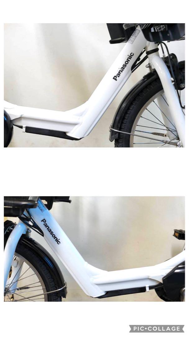 1年保証 パナソニックギュット20インチ白電動アシスト自転車