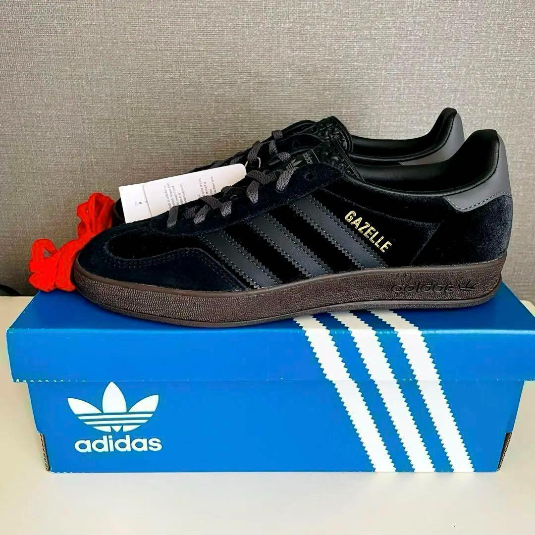 国内完売 大人気✨新品 アディダス ガゼル インドア オールブラック 26.5 国内完売 大人気✨新品 アディダス ガゼル インドア オールブラック 26.5
