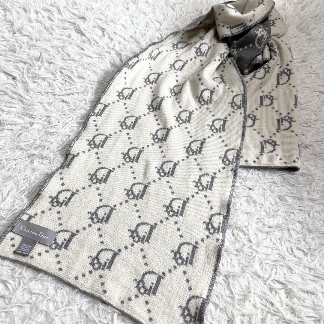 ✨Christian Dior ディオール　トロッター　マフラー　リバーシブル