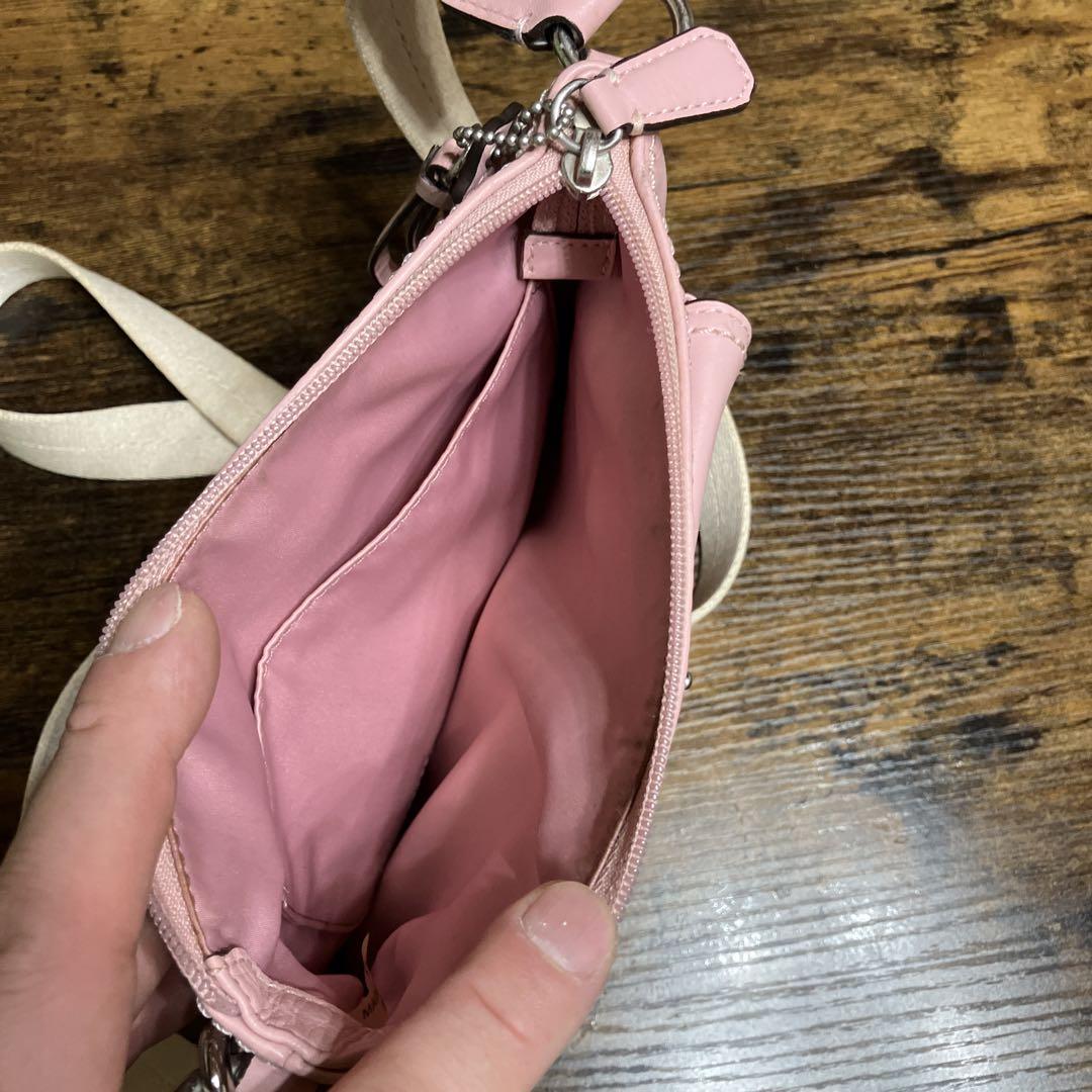 【ラッピング無料】 COACH ピンク 通販 ショルダーバッグ新品 レザー バッグ