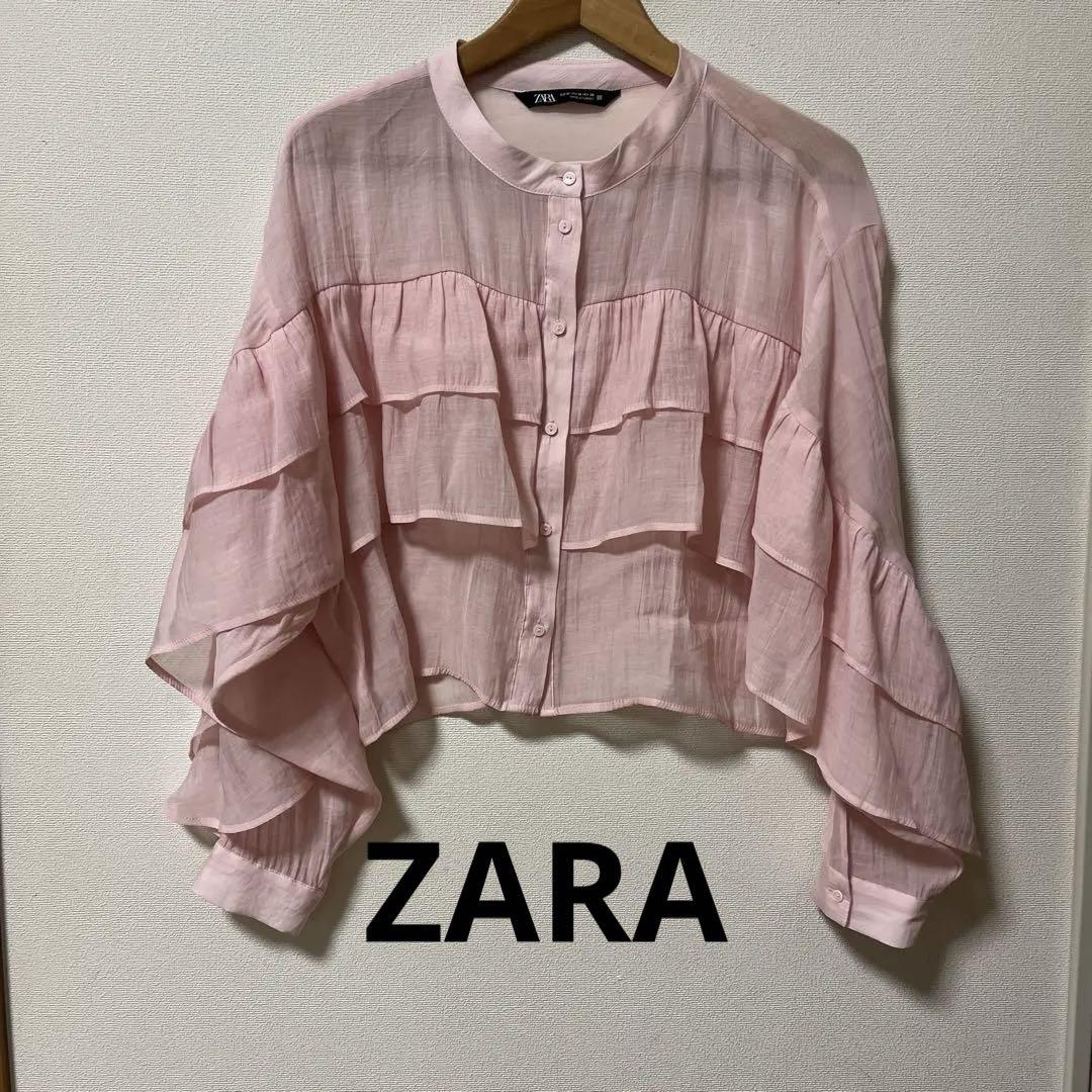ZARA】春らしさ満点♡ふわふわフリルブラウス｜＠BAILA