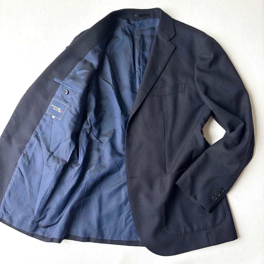 鎌倉シャツ　紺ブレ テーラードジャケット ブレザー　XL