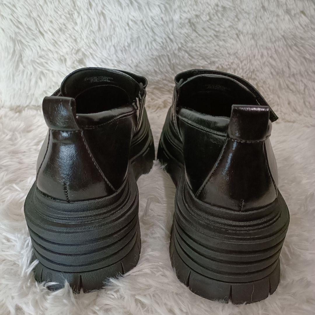 【美品】ZARA プラットフォーム　ローファー 37 24cm　厚底 ザラ