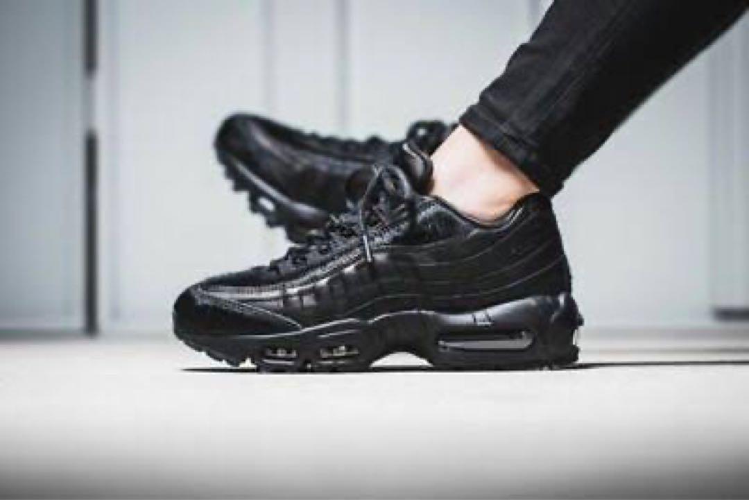 BT1775 NIKE エアマックス95 トリプルブラック 24.5 ナイキ エアマックス95 トリプルブラック 24.5cm - メルカリ