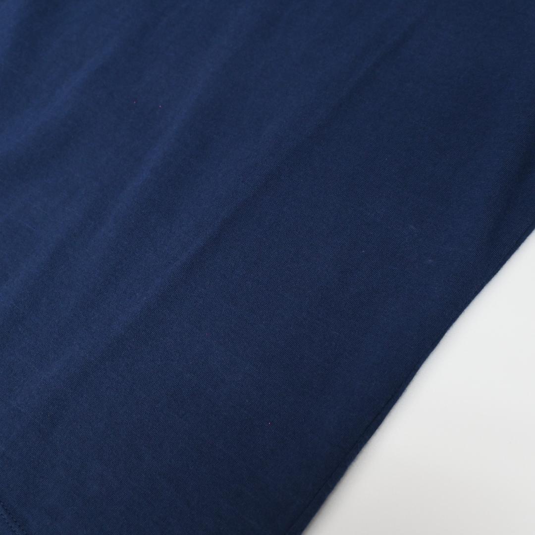 46441★夏 ブルネロクチネリ Tシャツ Vネック メンズ ネイビー