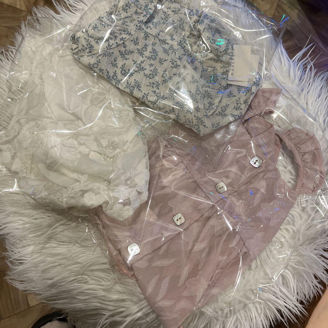 モンシェリまとめ売り 春夏服 ワンピース 女の子 ペット服 犬服 花柄 レース