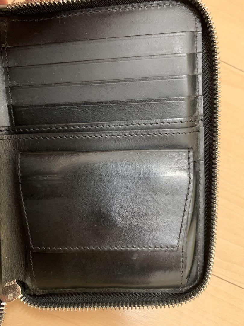 yohji yamamoto pour homme黒レザー ジッパー式財布