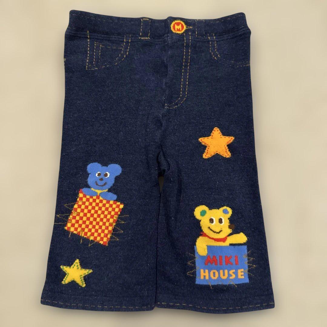 ミキハウス プチプッチー パンツ 新品タグ付き 100 可愛い デニム