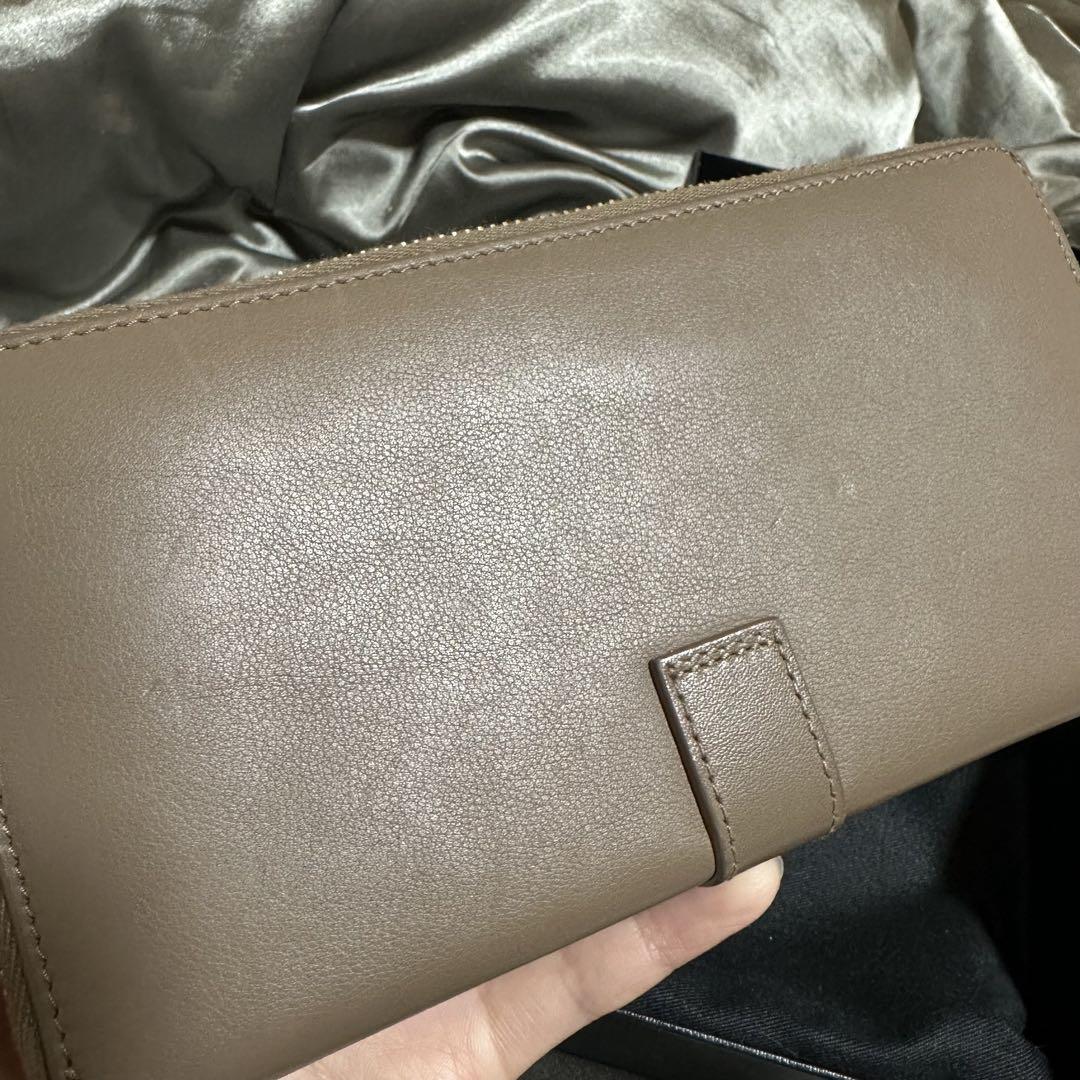 SAINT LAURENT ベージュ 長財布 キーケース レディース