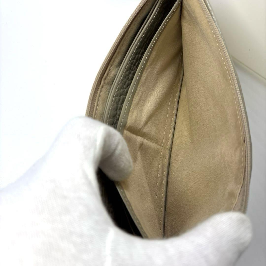 ✨ATAO 長財布 L字ファスナー　シャンパンゴールド×アイボリー　レザー