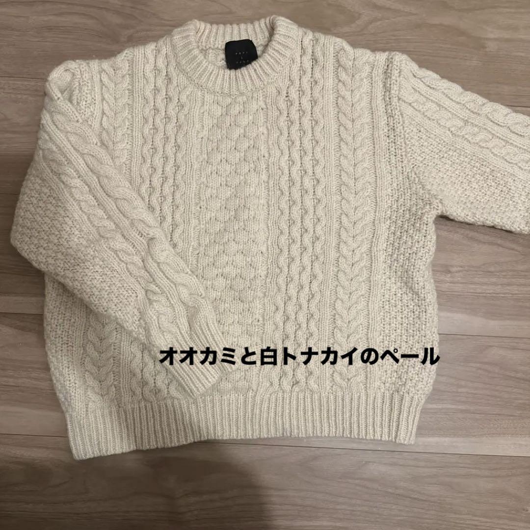 オオカミとフクロウ　白トナカイのペール　セーター TANDEY オオカミとフクロウ *オオカミと白トナカイのペール