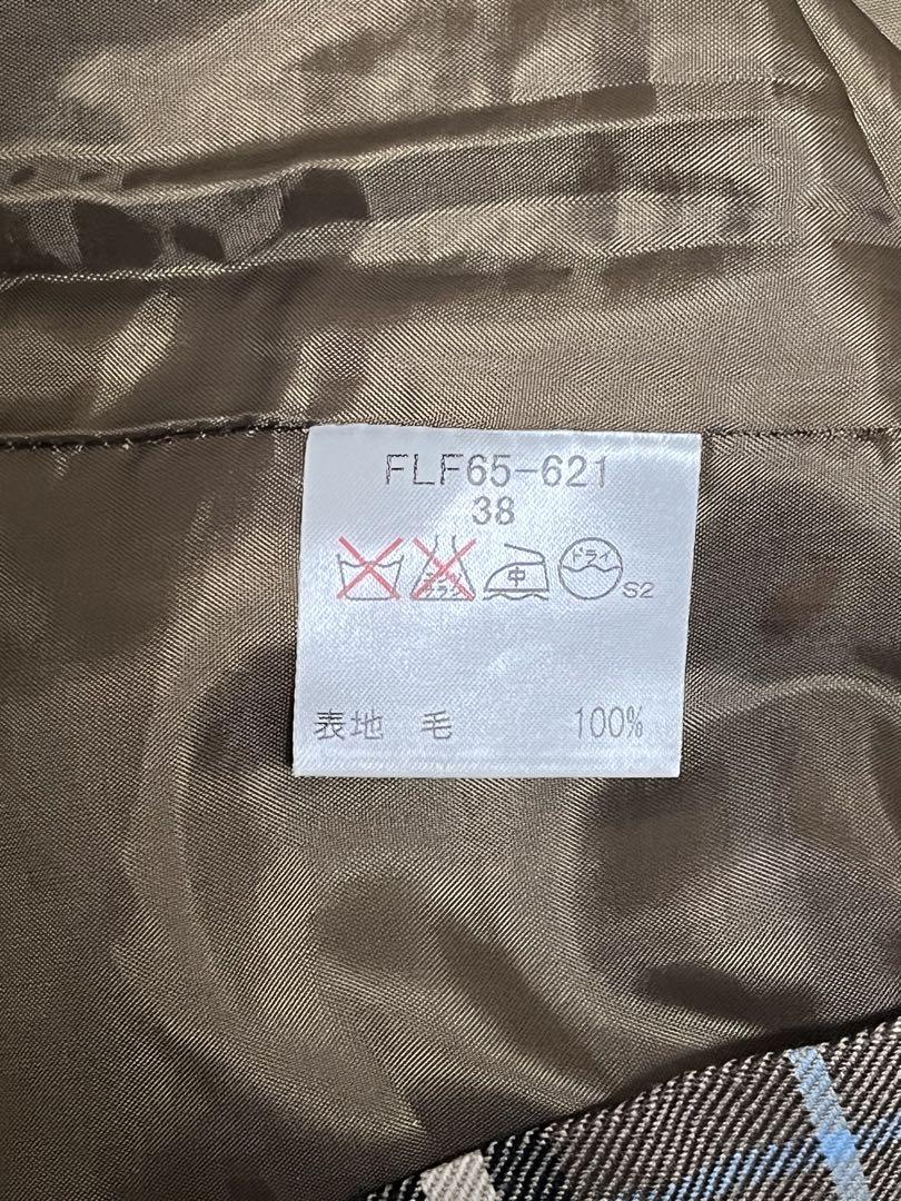 【美品】サイズ38 BURBERRY チェックスカート タータンチェック グレー