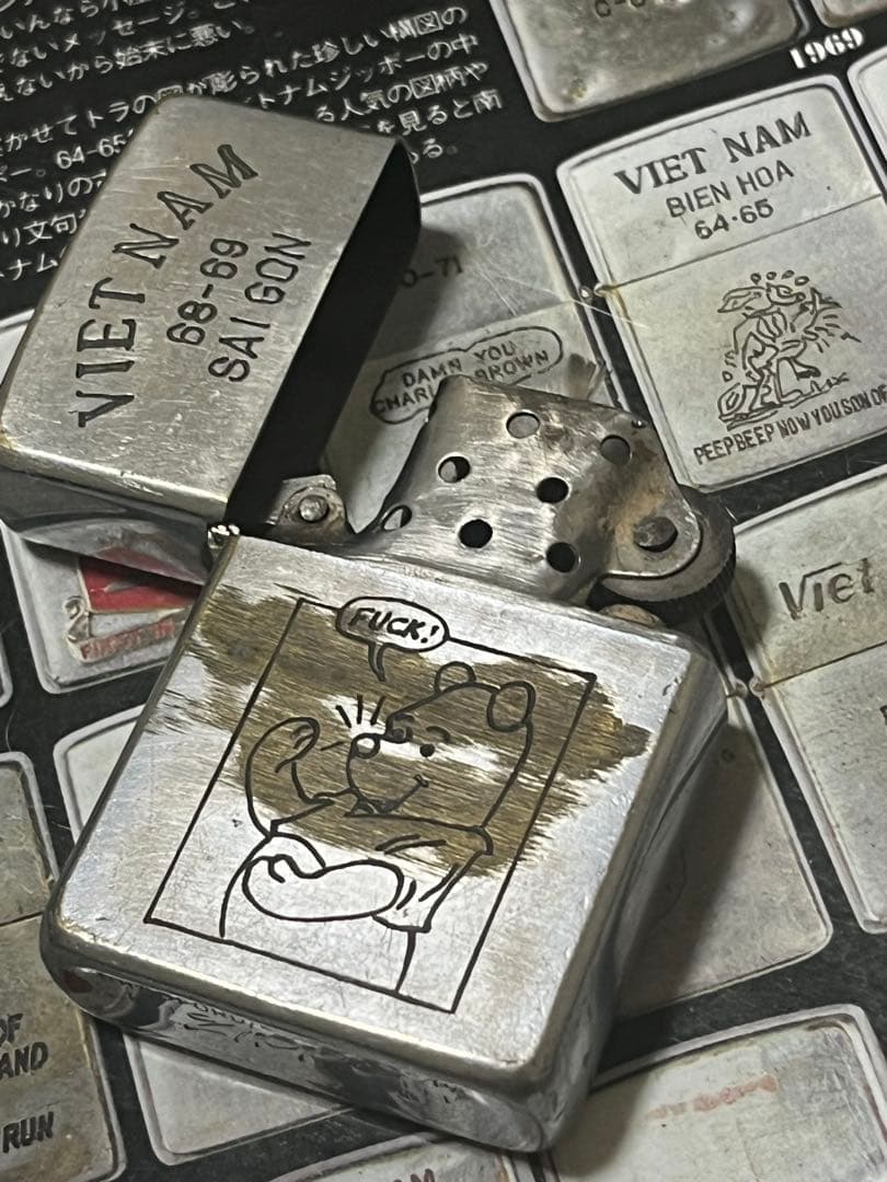 【ベトナムZIPPO】本物 1968年製ベトナムジッポー「くまのプーさん」SAI 【ベトナムZIPPO】本物 1968年製ベトナムジッポー「くまのプーさん」SAI