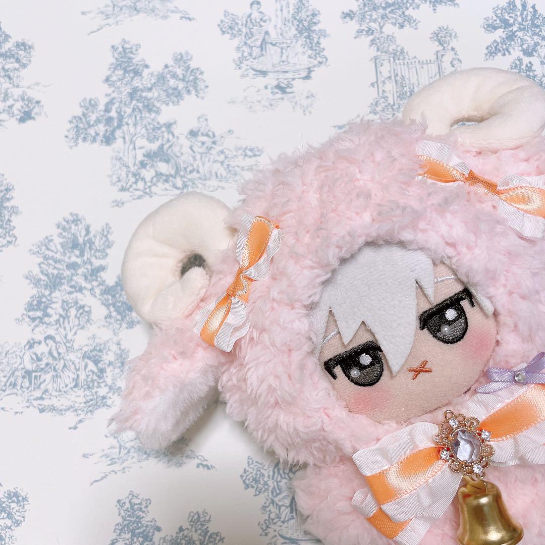 ⟡裏地付き⟡ 着ぐるみ ぬい服 ピンクのひつじさん オレンジ