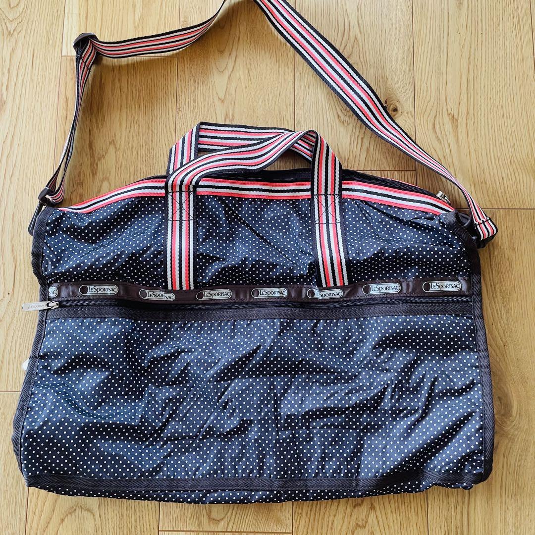 LeSportsac レスポートサック ドット柄 ボストンバッグ