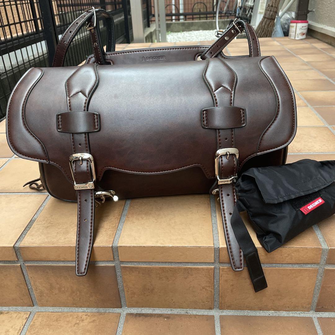 えるも様専用デグナー / DSB-8 シンセティックレザーサドルバッグ