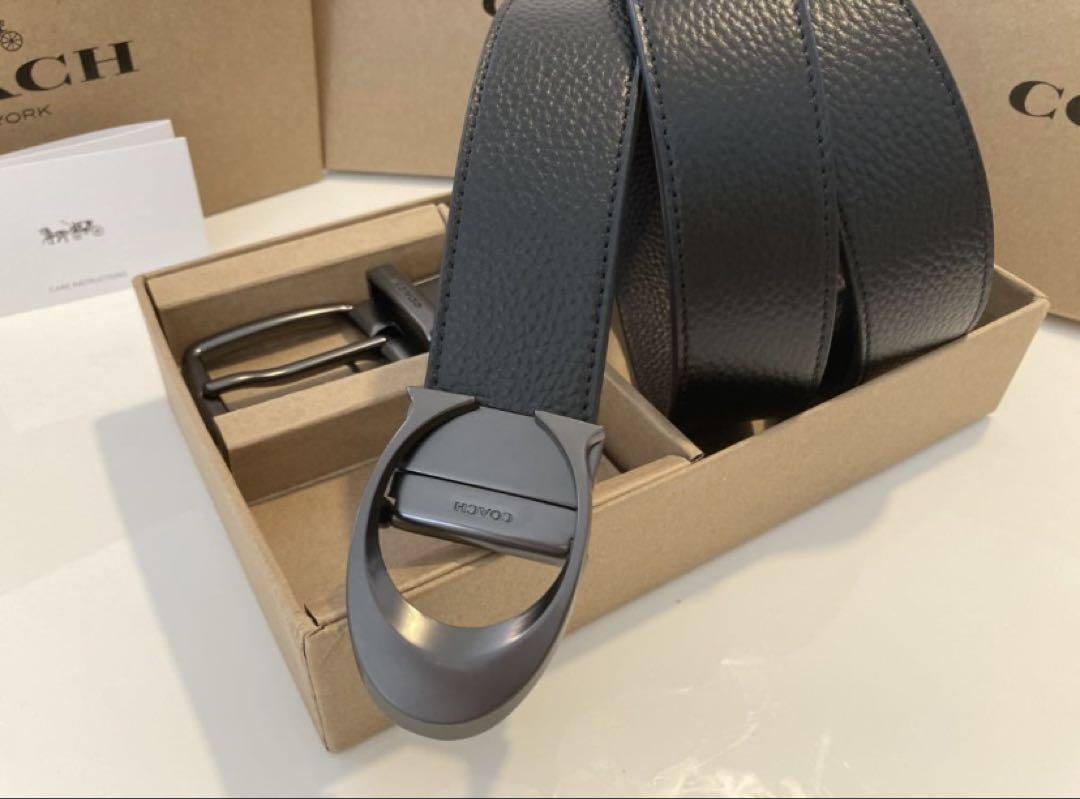 COACH コーチ　新品　リバーシブル　ビジネス　専用BOX付　レザー